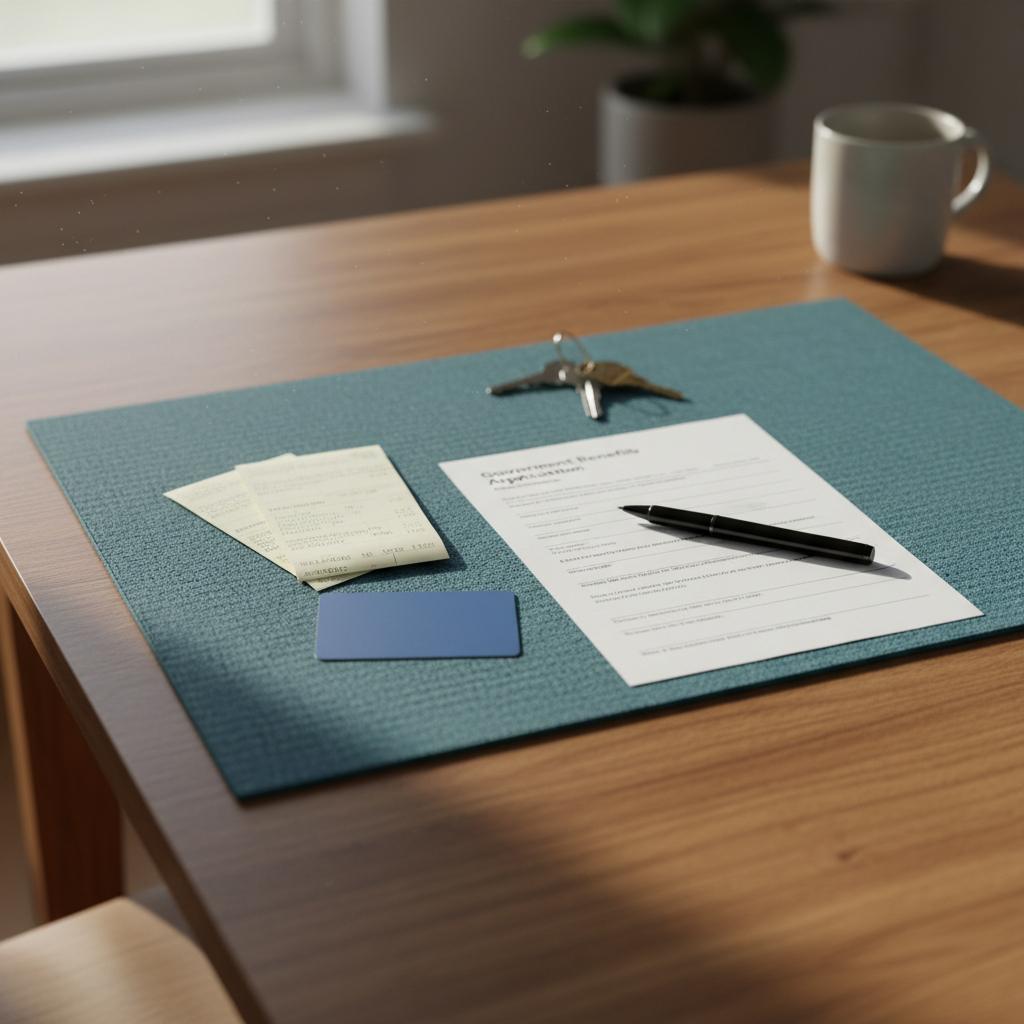 A benefits application, an EBT card, and recent pay stubs are the core documents a caseworker asks to see at the TANF interview.
